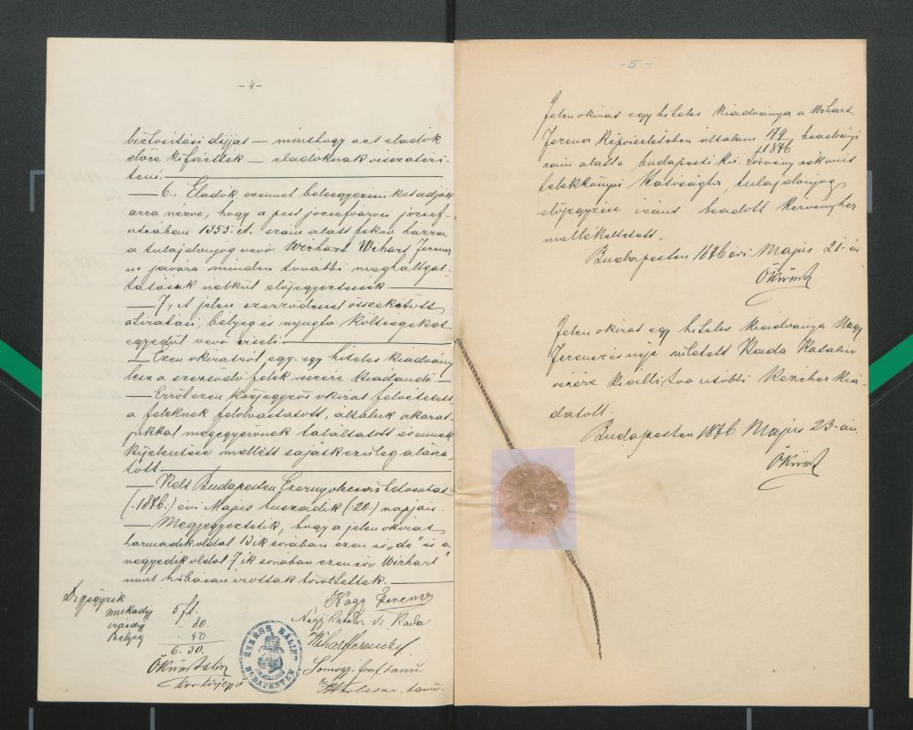 amely később ORTT Székházként is ismeretes, mai címén a Reviczky u. 5. sz. alatt. Nos dédapám nem sokáig <br>lakott ott, első feleségével talán, de dédanyámmal, Bienotsch Emmával a második feleségével már a Mátyás tér 16. sz. alatt éltek együtt.